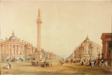 Conception du Monument de Grey et disposition proposée pour Grey Street